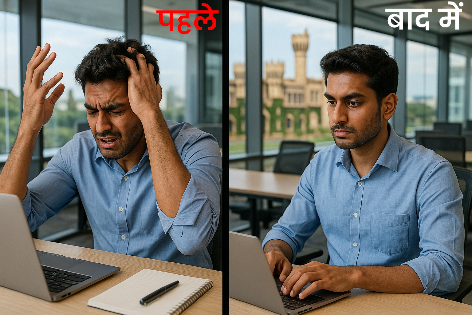 Portrait of Vikram in thoughtful pose